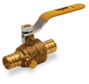 Multipack Valves
Purge Drain • CSA Certified • Lead Free • Full Port • 600 WOG
■ Dezincification Resistant (DZR) Lead Free Brass Material
■ Blow Out Proof Stem Design
■ Stainless Steel Ball
■ Pex Ends Conform to ASTM F1807
■ Vinyl Grip Lever Handle