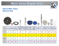 Cla-Val 12" (14” Reduced Port) 100-01 Main Valve Repair Kit: Stock # 21176611E