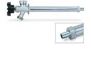 Multi Turn Frost Free Sillcock w/ Vac Break Lead Free - Crimp Pex - F1960

■ Anti-Siphon Vacuum Breaker and Internal Check Valve, Prevent Backflow

■ Durable Chrome-Plated Body Offers Superior Corrosion Resistance

■ Extended-Hub Handwheel Allows for Easy