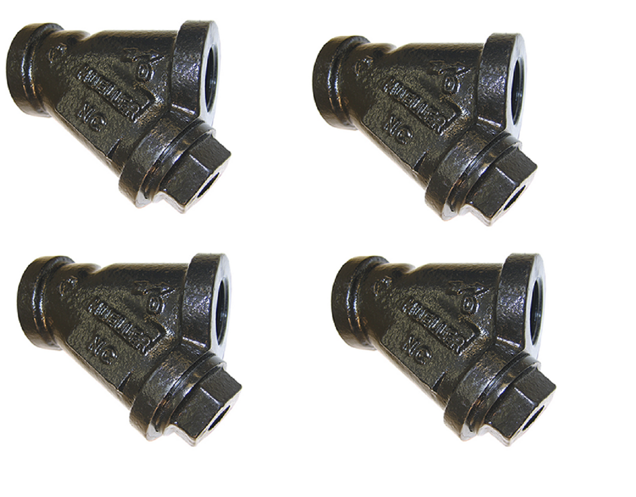 3/4" Mueller Steam Specialty WYE Strainer - Lot of 4 Class 250 CI NPT End